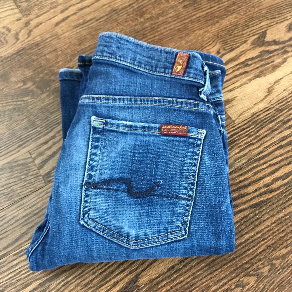 7 for All Mankind High Waist Boot Cut Jeans (27)